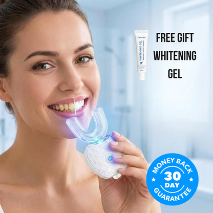 Blue-Light Teeth Whitener: Includes Whitening Gel Free Gift!