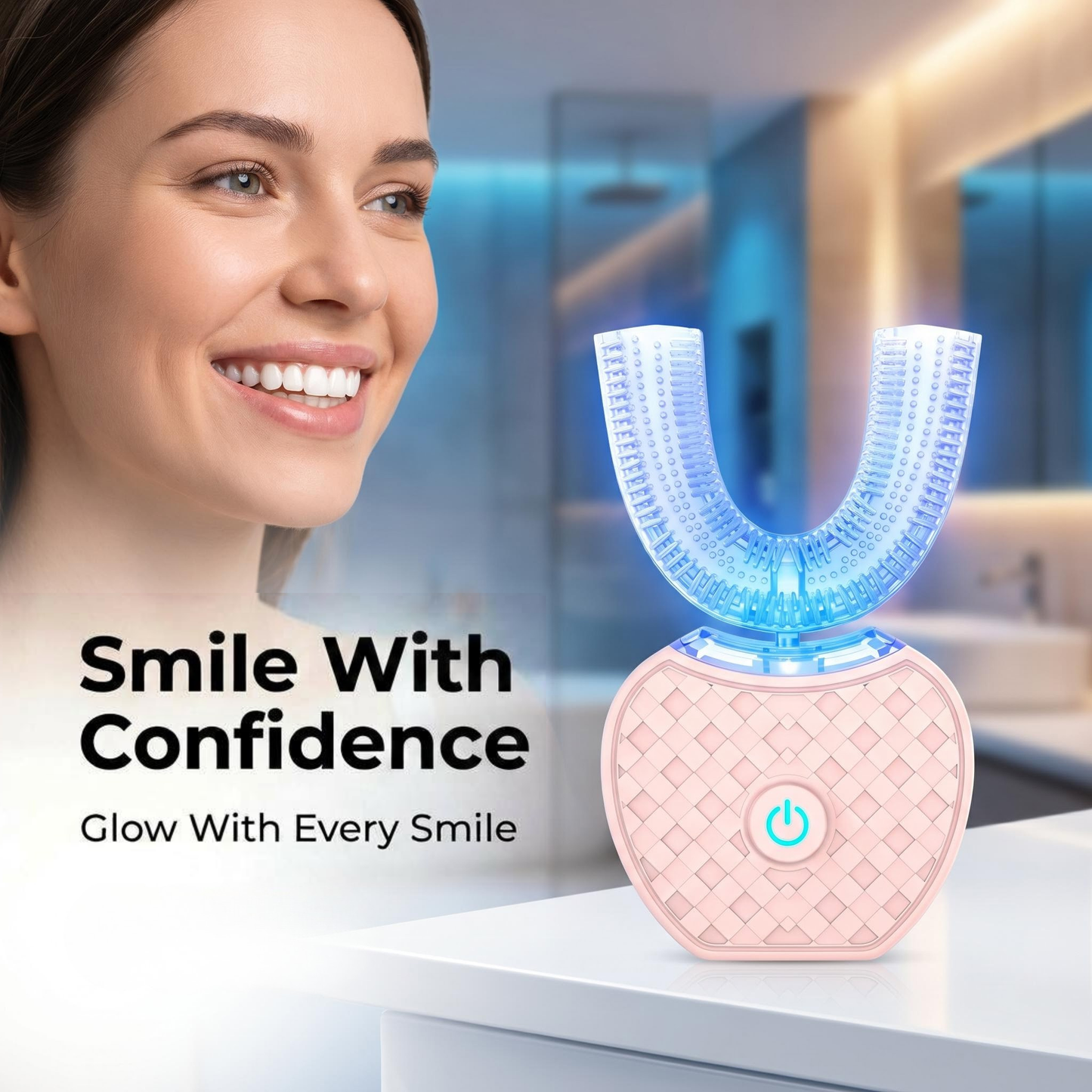 Blue-Light Teeth Whitener: Includes Whitening Gel Free Gift!